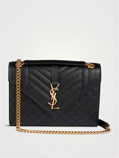 ysl medium monogram leather envelope chain shoulder bag|Saint Laurent Medium Envelope Monogram Matelassé Leather .